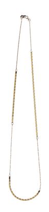 Picture of Piatto Yellow & White Necklace 50Cm 4.09G