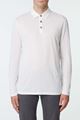 Picture of White Cotton-Cashmere Blend Polo Shirt