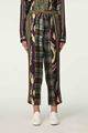 Picture of Multicolour Check and Ethnic Print Pants