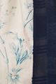 Picture of White and Blue Floral Print Scarf 