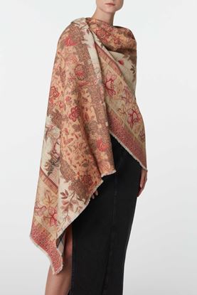 Picture of Red Floral Print Scarf