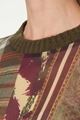 Picture of Multicolour Check and Ethnic Print Top