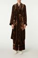 Picture of Brown Vintage Floral Dressing Gown 