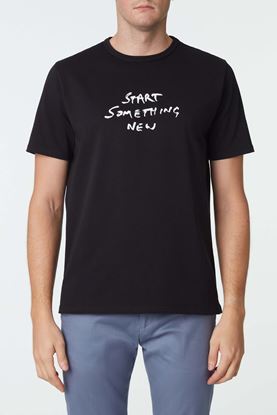 Picture of Black Slogan T-shirt