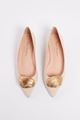 Picture of Nude Gold Pebble Heels 10mm