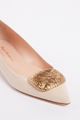 Picture of Nude Gold Pebble Heels 10mm