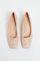 Picture of Pink Leather Pebble Heels 50mm