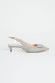 Picture of Grey Suede Slingback Heels 30mm