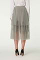 Picture of Grey Lace Trim Tulle Skirt