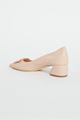 Picture of Pink Leather Pebble Heels 50mm