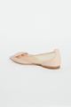 Picture of Nude Colour Leather Mesh Flats
