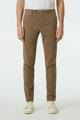 Picture of Brown Cotton Tailored Pants