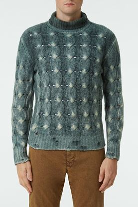 Picture of Irish Green Cable Knit Sweater