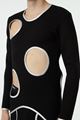 Picture of Black Cut Out Circles Sweater
