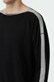 Picture of Black Shoulder Stripe Sweater