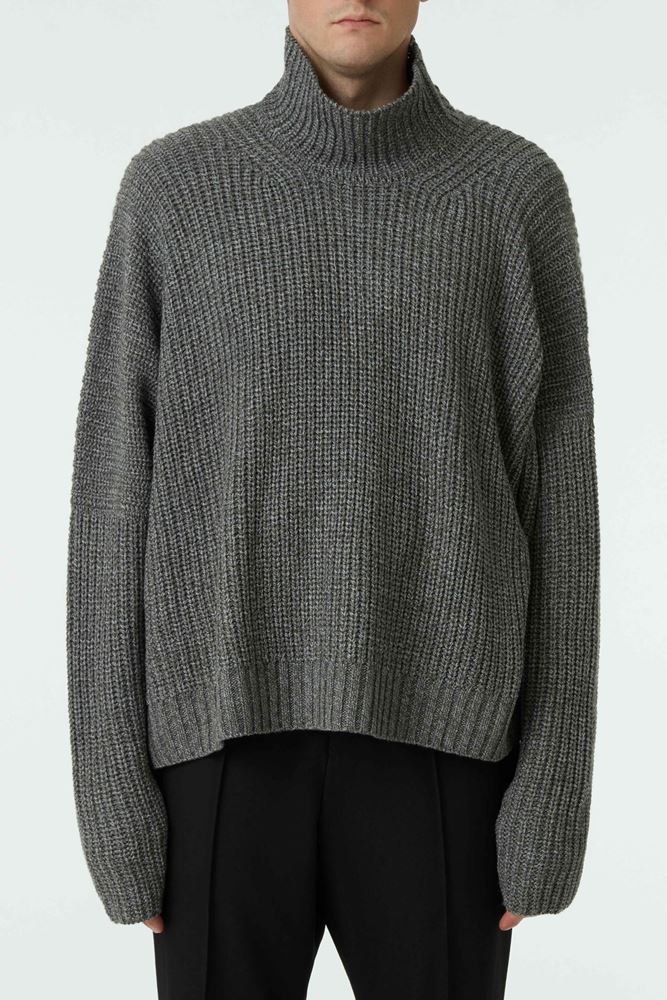 Picture of Grey Roll Neck Sweater