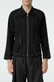 Picture of Black Chain Stitch Zip Up Jacket 
