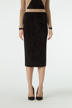 Picture of Black Knit Pencil Skirt