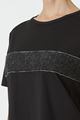 Picture of Black Alpaca and Sequin Detail T-Shirt