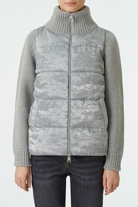 Picture of Grey Knit and Pad Panel Jacket 