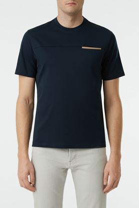 Picture of Navy Round Neck Cotton T-Shirt