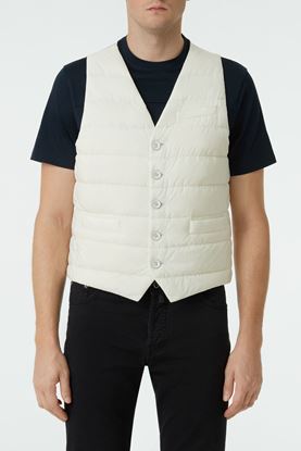 Picture of Cream White Padded Down Vest 