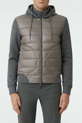 Picture of Grey Two Tone Feather Down Jacket