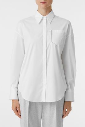 Picture of White Monili Trim Pocket Shirt