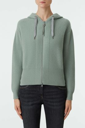 Picture of Light Green Cashmere Hood Jacket 