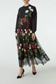 Picture of Multicolour Rose Print Sweater Dress