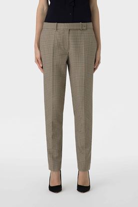 Picture of Brown Houndstooth Straight Leg Pants