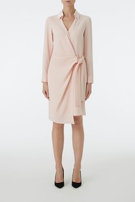 Picture of Pale Pink V-Neck Wrap Dress