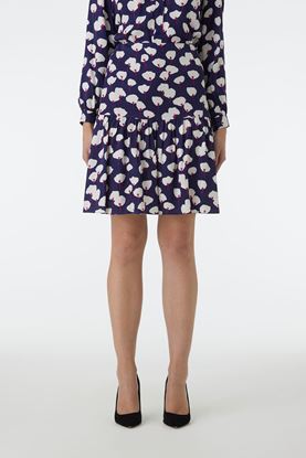Picture of Blue and White Floral Print Skirt