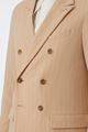 Picture of Light Brown Stripe Double Breasted Blazer