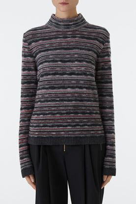 Picture of Multicolour Stripe Turtleneck Sweater
