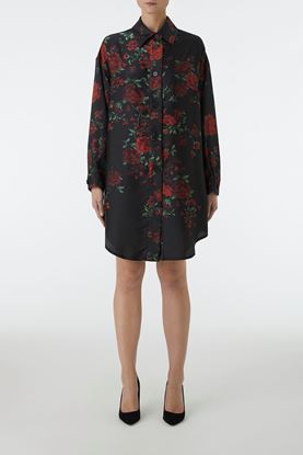 Picture of Multicolour Floral Print Shirt Dress
