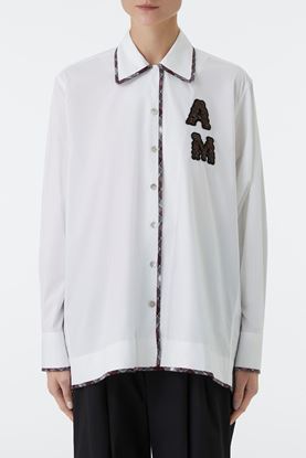Picture of White Logo Patch Shirt