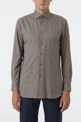 Picture of Brown Spread Collar Shirt