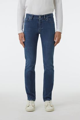 Picture of Blue Washed Regular Leg Jeans