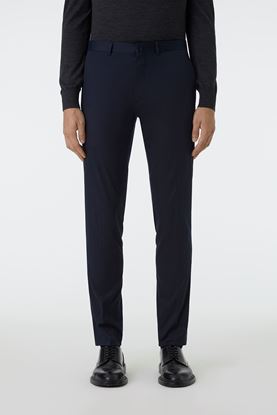 Picture of Navy Slim Fit Cotton Pants