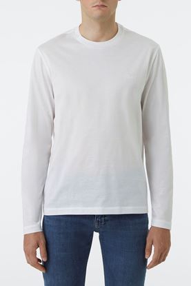 Picture of White Long Sleeve Cotton T-Shirt