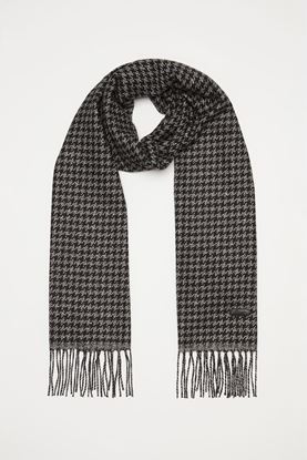 Picture of Black and White Houndstooth Pattern Scarf