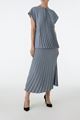 Picture of Grey Curved Pleat Top