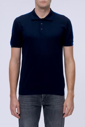 Picture of Blue Bi-colour Polo Shirt