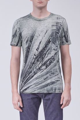 Picture of Light Grey Mangrove Print T-Shirt