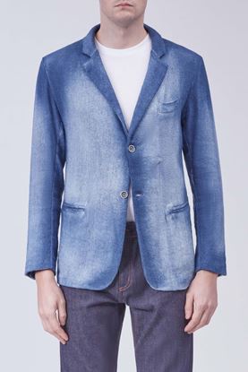 Picture of Blue Shading Washed Blazer