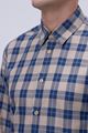 Picture of Blue and Beige Check Shirt 