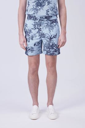 Picture of Blue Floral Print Shorts
