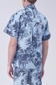 Picture of Blue Floral Print Bowling Shirt