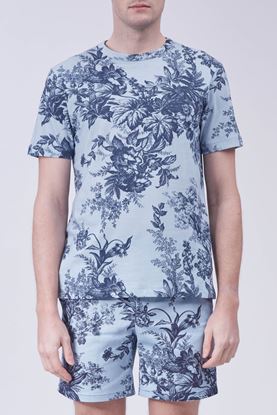 Picture of Blue Floral Print T-shirt